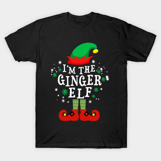I'm The ginger Elf funny Christmas T-Shirt by DexterFreeman